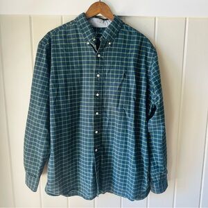 Ralph Lauren Blue and Yellow Plaid Men's Shirt, Size XL, Like New